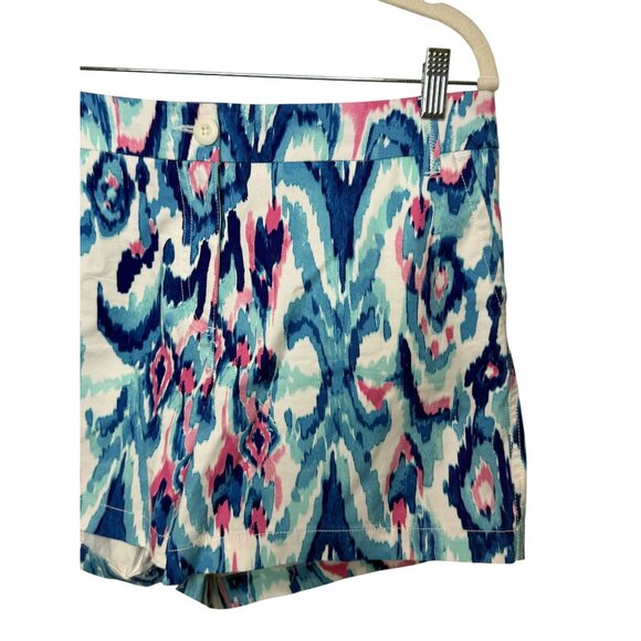 Crown & Ivy Caroline Shorts Women’s Size 10 Multicolor Ikat Print - Picture 3 of 12